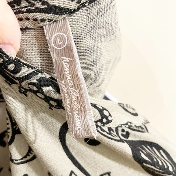 Hanna Andersson Floral Tie Front Top Green Large - Picture 9 of 12